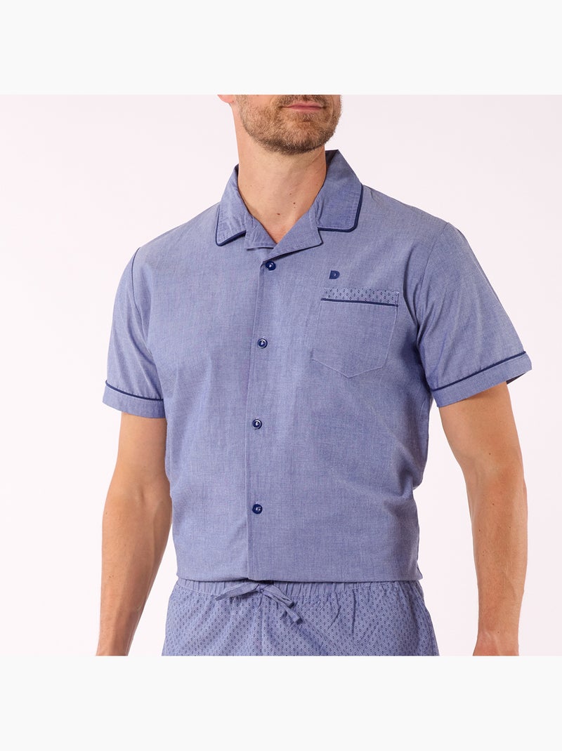 Pyjashort   BOHO Marine/rouge - DODO Bleu clair - Kiabi