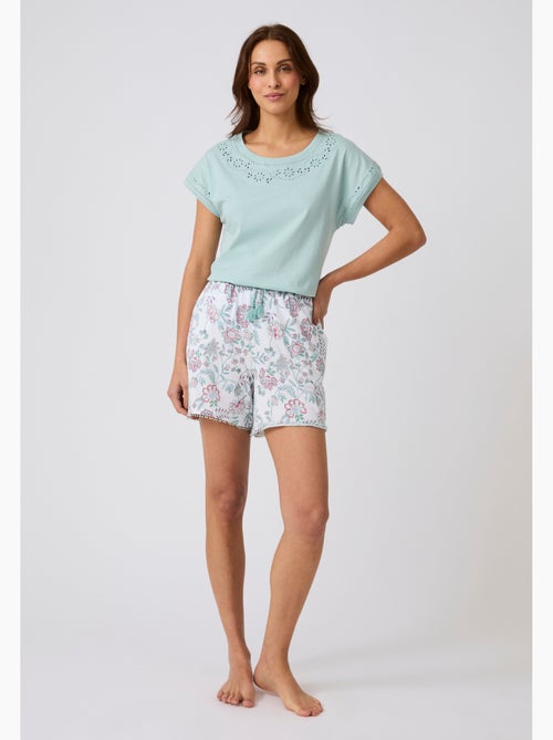 Pyjashort broderie anglaise - Damart - Kiabi