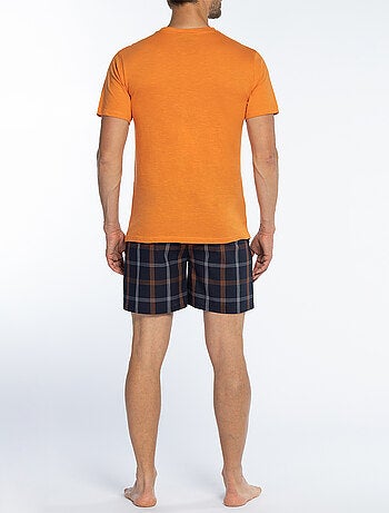 Pyjashort CHALEUR D'ETE orange - HECHTER