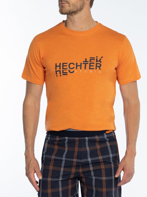 Pyjashort   CHALEUR D'ETE orange - HECHTER - Kiabi