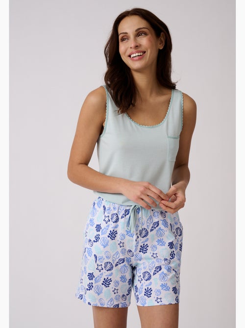 Pyjashort Climatyl en maille jersey - Damart - Kiabi Pyjashort Climatyl en maille jersey - Damart - Kiabi