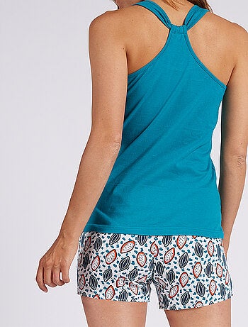 Pyjashort COCOA bleu - MELISSA BROWN