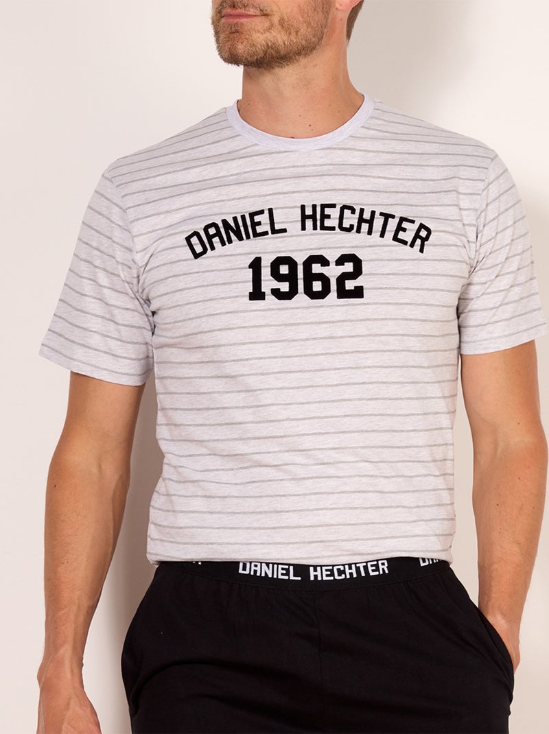 Pyjashort   COLLEGE noir - HECHTER Noir - Kiabi