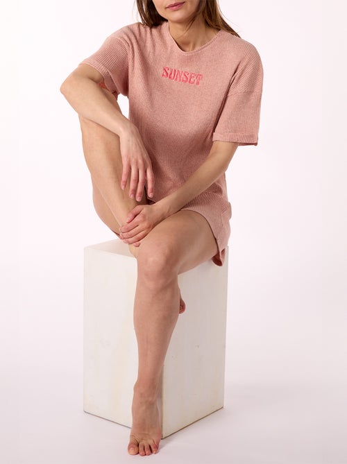 Pyjashort COSMIC COWGIRL rose - MELISSA BROWN - Kiabi Pyjashort COSMIC COWGIRL rose - MELISSA BROWN - Kiabi
