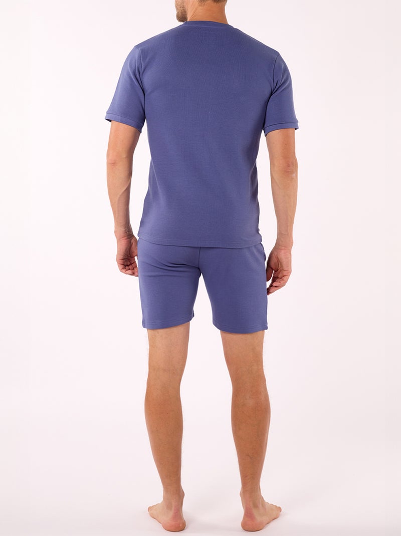 Pyjashort   COSY Bleu - DODO Bleu foncé - Kiabi