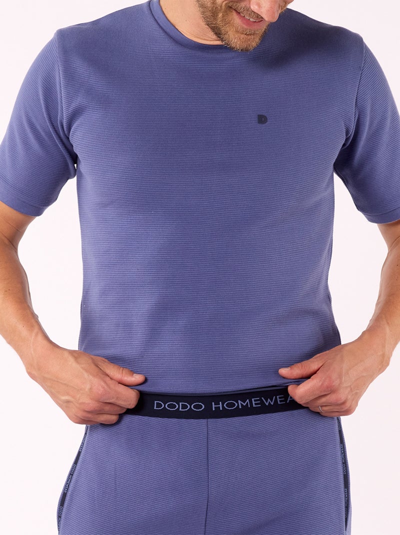 Pyjashort   COSY Bleu - DODO Bleu foncé - Kiabi