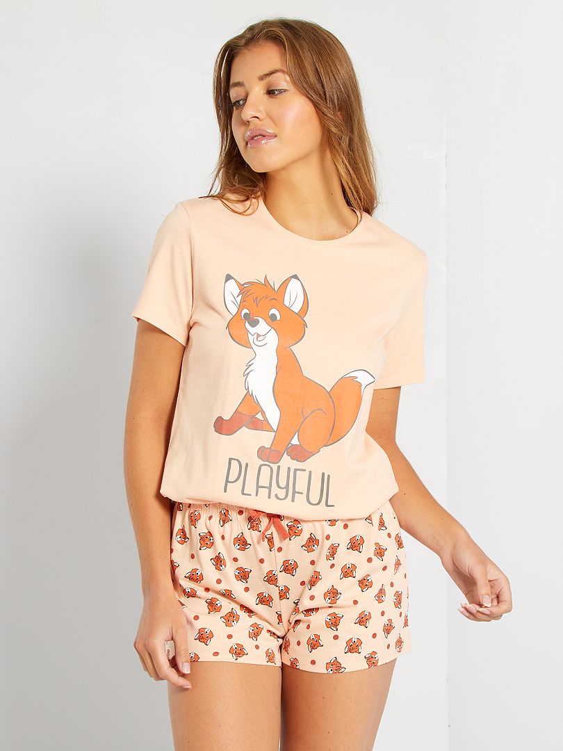 Pyjashort 'Disney' orange pâle - Kiabi