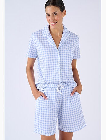 Pyjashort en maille jersey - damart