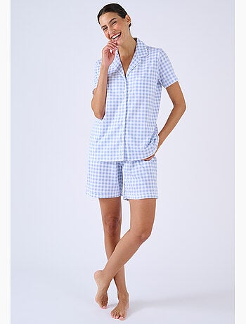 Pyjashort en maille jersey - damart