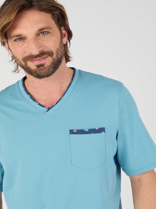 Pyjashort en maille jersey - Damart - Kiabi