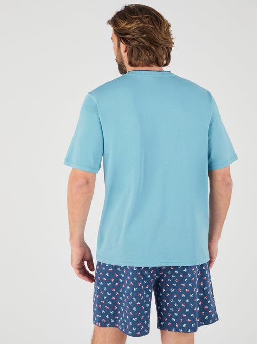 Pyjashort en maille jersey - Damart - Kiabi