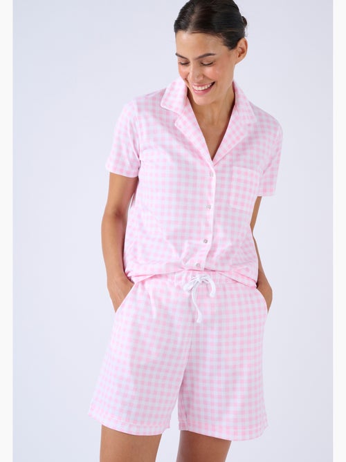 Pyjashort en maille jersey - Damart - Kiabi