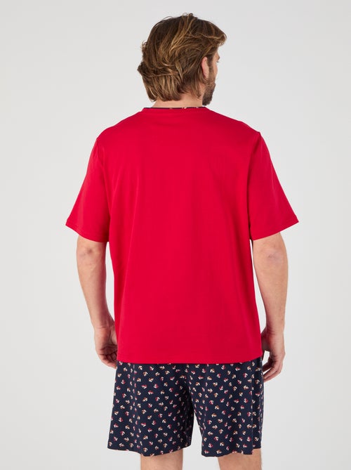 Pyjashort en maille jersey - Damart - Kiabi