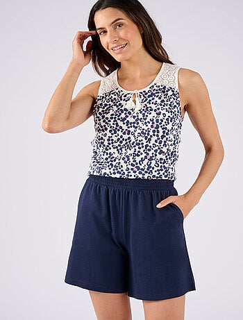 Pyjashort en maille jersey pur coton - Damart