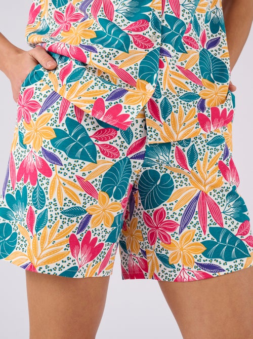 Pyjashort en maille jersey pur coton - Damart - Kiabi