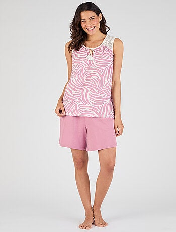 Pyjashort en maille jersey pur coton - Damart