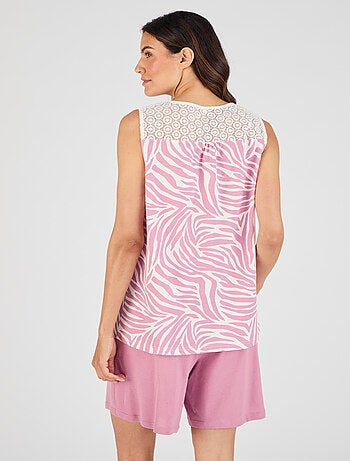 Pyjashort en maille jersey pur coton - Damart