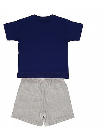 Pyjashort enfant manches courtes Mario Yoshi - marine