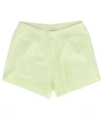 Pyjashort enfant manches courtes Yoshi - blanc
