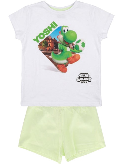 Pyjashort enfant manches courtes Yoshi - blanc - Kiabi Pyjashort enfant manches courtes Yoshi - blanc - Kiabi