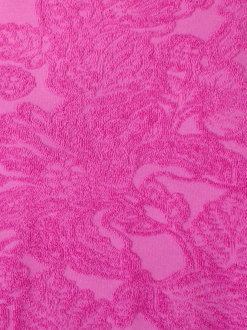 Pyjashort éponge jacquard reliéfé. - Damart Violet - Kiabi