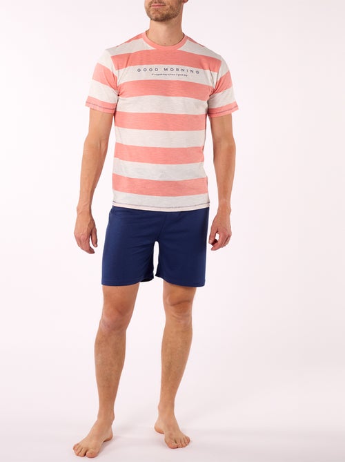 Pyjashort   ETE blanc/marine - Alan Brown - Kiabi