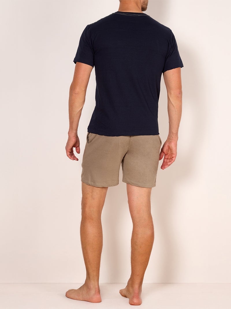 Pyjashort   EXPLORER marine - HECHTER Bleu foncé - Kiabi