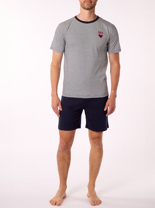 Pyjashort   FETE DES PERES Marine - DODO - Kiabi