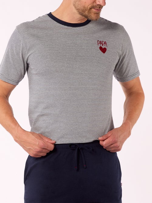 Pyjashort   FETE DES PERES Marine - DODO - Kiabi