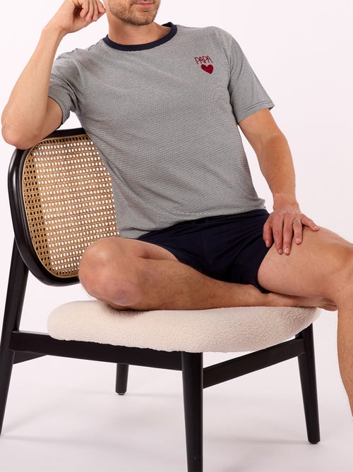 Pyjashort   FETE DES PERES Marine - DODO - Kiabi