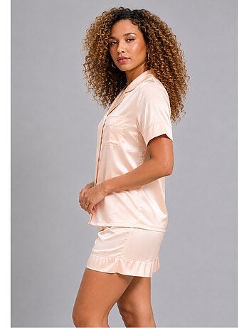Pyjashort fluide en satin Kebello