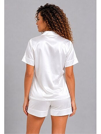 Pyjashort fluide en satin Kebello