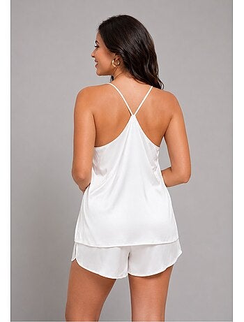 Pyjashort fluide en satin Kebello