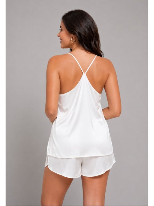 Pyjashort fluide en satin Kebello - Kiabi