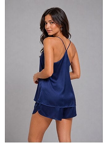 Pyjashort fluide en satin Kebello