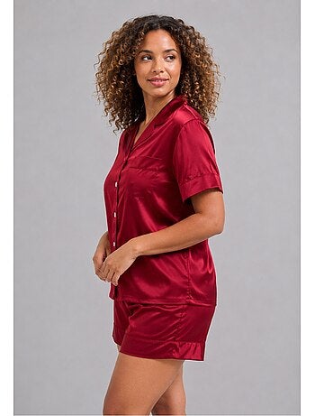 Pyjashort fluide en satin Kebello