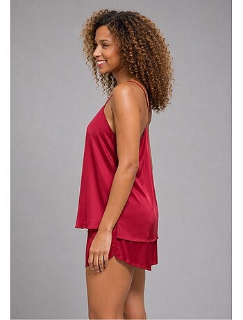 Pyjashort fluide en satin Kebello