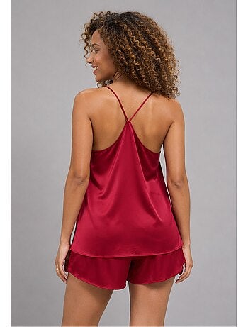 Pyjashort fluide en satin Kebello