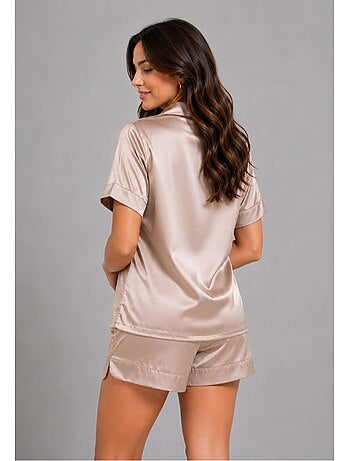 Pyjashort fluide en satin Kebello