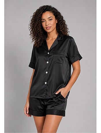Pyjashort fluide en satin Kebello