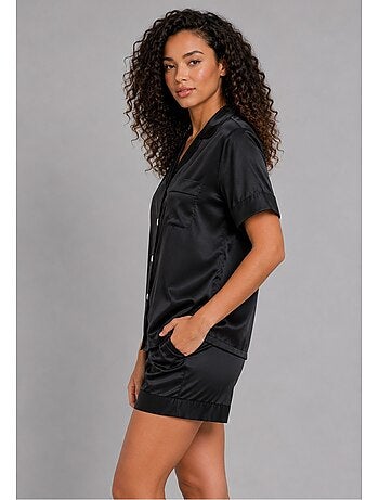 Pyjashort fluide en satin Kebello