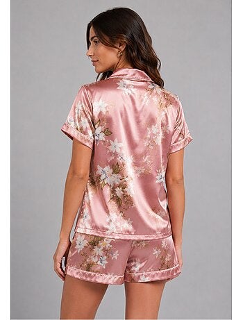 Pyjashort fluide en satin Kebello
