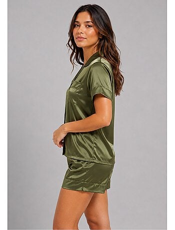 Pyjashort fluide en satin Kebello