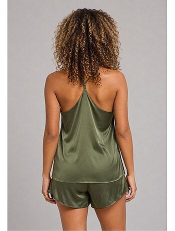 Pyjashort fluide en satin Kebello