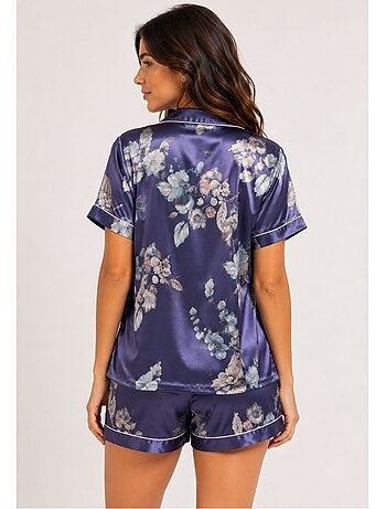 Pyjashort fluide en satin Kebello