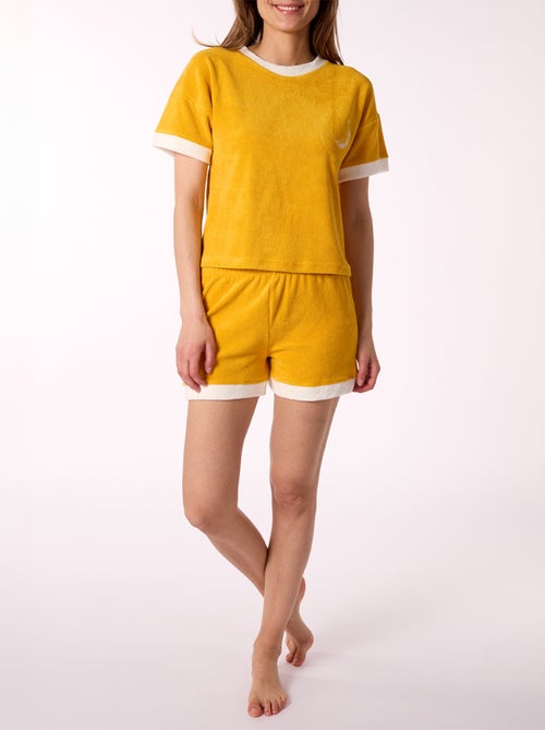 Pyjashort GHANA jaune - MELISSA BROWN - Kiabi Pyjashort GHANA jaune - MELISSA BROWN - Kiabi