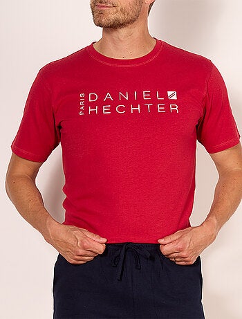 Pyjashort iconic rouge/marine - hechter