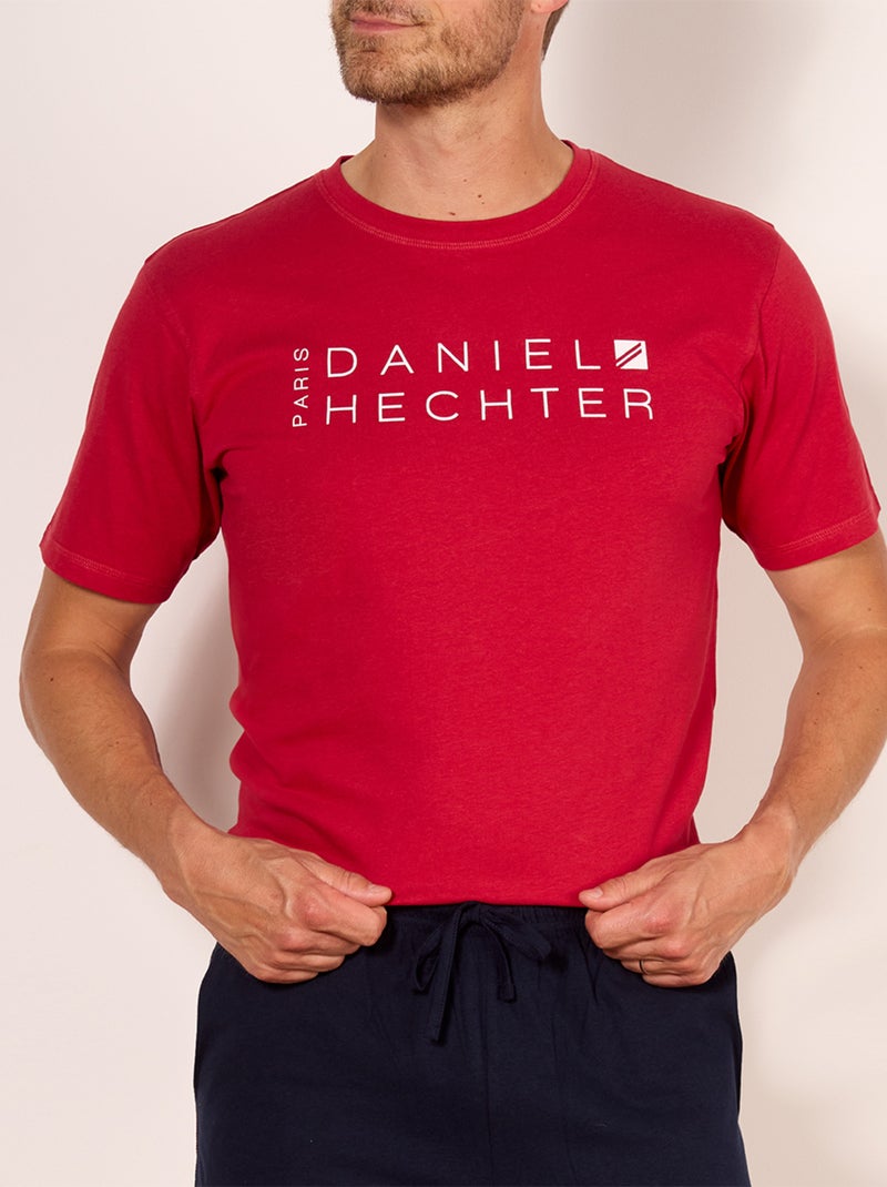 Pyjashort   ICONIC rouge/marine - HECHTER Rouge - Kiabi