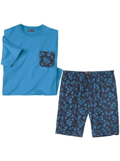 Pyjashort Jersey Exotique Sunset   - ATLAS FOR MEN - Kiabi
