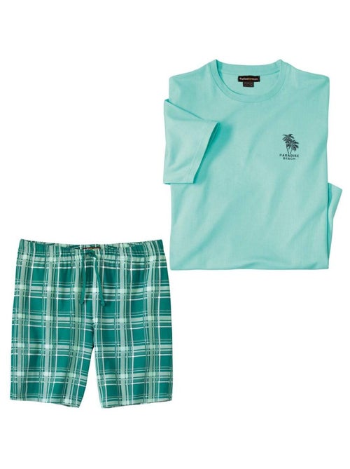 Pyjashort Jersey Paradise Beach  - ATLAS FOR MEN - Kiabi